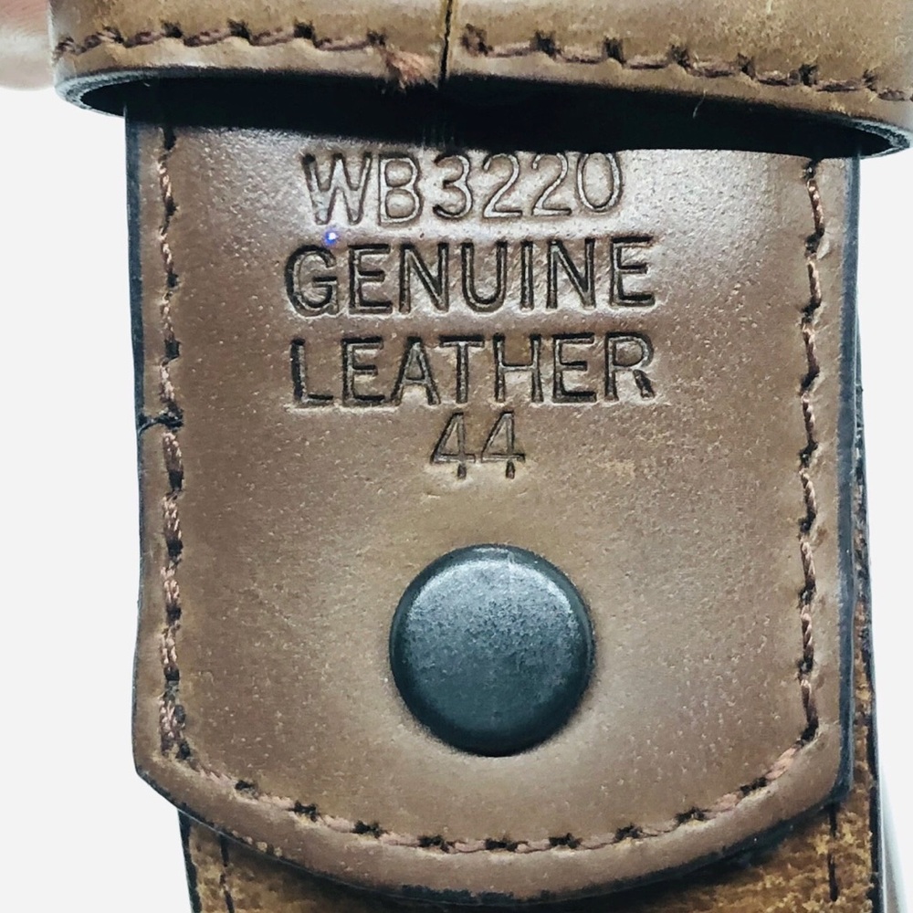 Ranger Belt Company Genuine Leather, Cowhide Hair Belt Star  Concho WB3220 Sz 44 - Picture 8 of 8